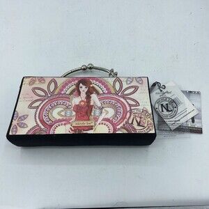 New Nicole Lee Cross Body Clutch Hollywood Hard Case Hand Bag Purse